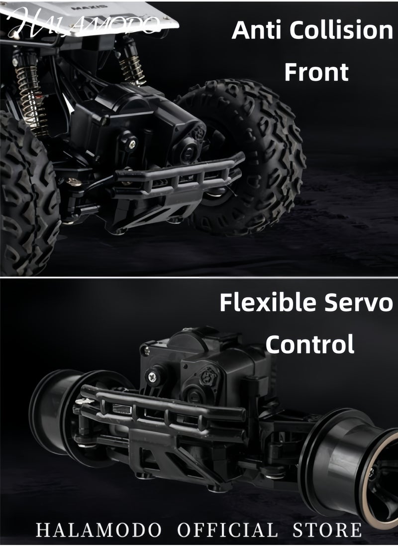 HALAMODO Remote Control Car 2.4GHz High Speed RC Cars Toys 1:16 Monster RC Truck Off Road Vehicle All Terrains RC Monster Trucks for Boys & Girls & Kids  - Image 4