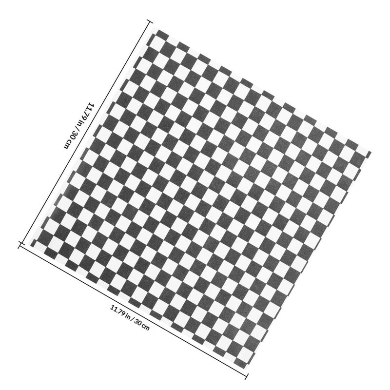فاليكود ورق زبدة بنقشة مربعات صالح للطعام، مقاس 30×30 سم، مقاوم للزيوت، 100 قطعة - Image 3