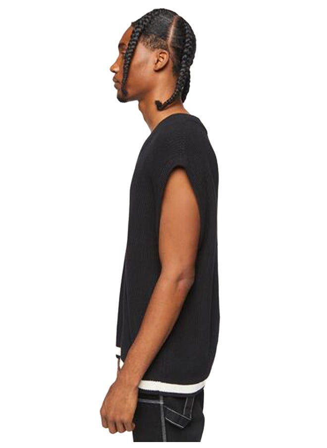 FOREVER 21 - Contrast-Hem Sweater Vest - Image 1