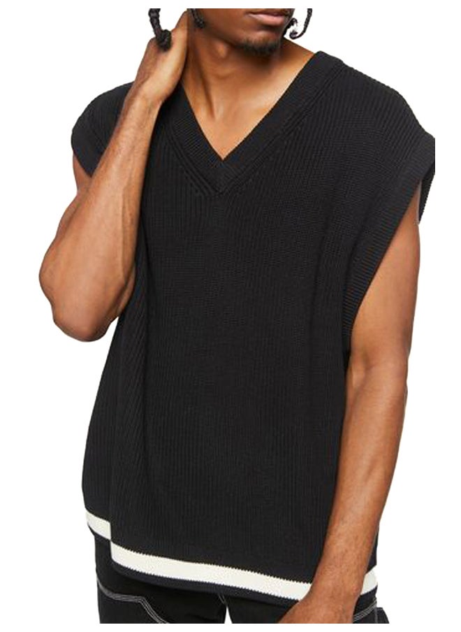 FOREVER 21 - Contrast-Hem Sweater Vest - Image 1