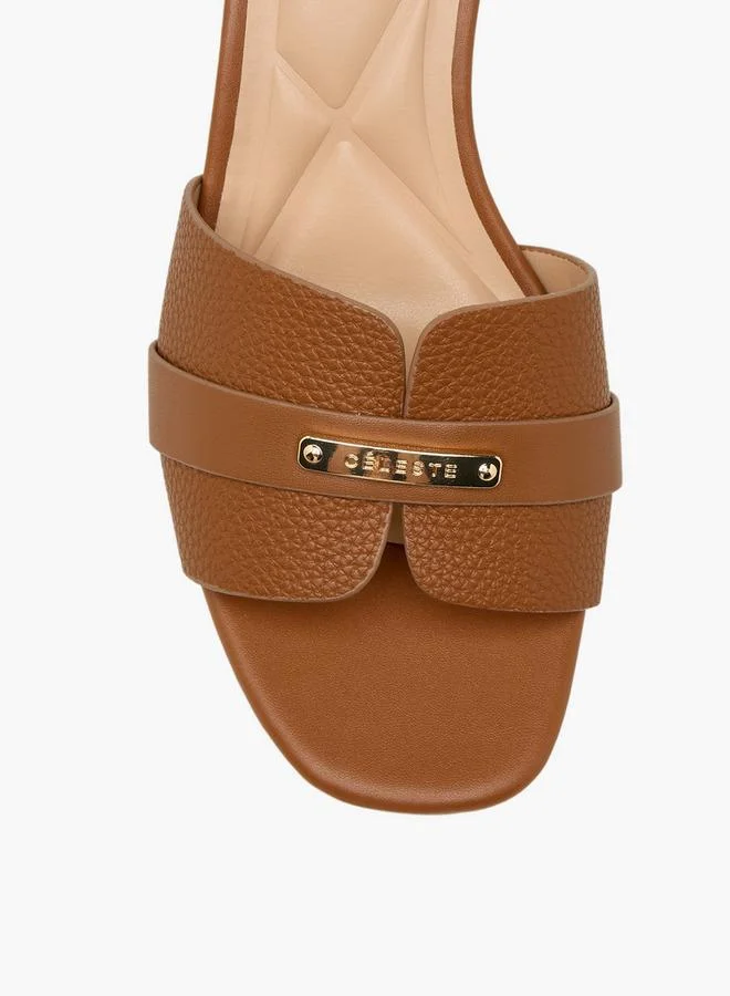 Celeste BROWN Women Kitten Heel Sandals for Women | Best Price UAE