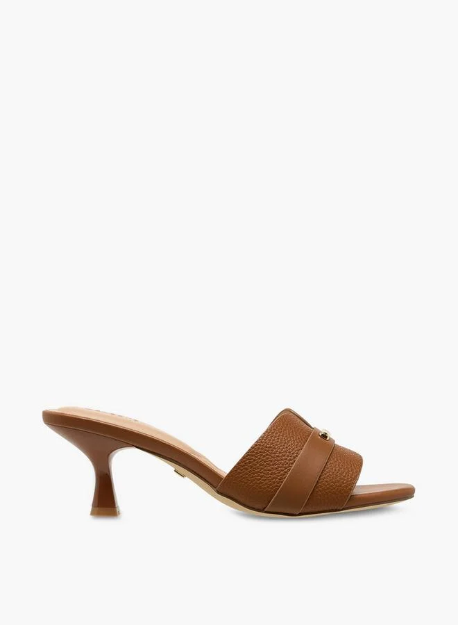 Celeste BROWN Women Kitten Heel Sandals for Women | Best Price UAE