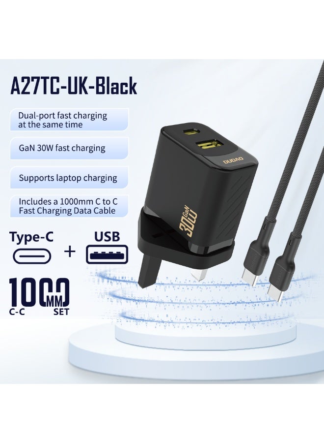 DUDAO A27TUK-B PD30W USB-A+C STANDARD CHARGER ONLY - Image 4