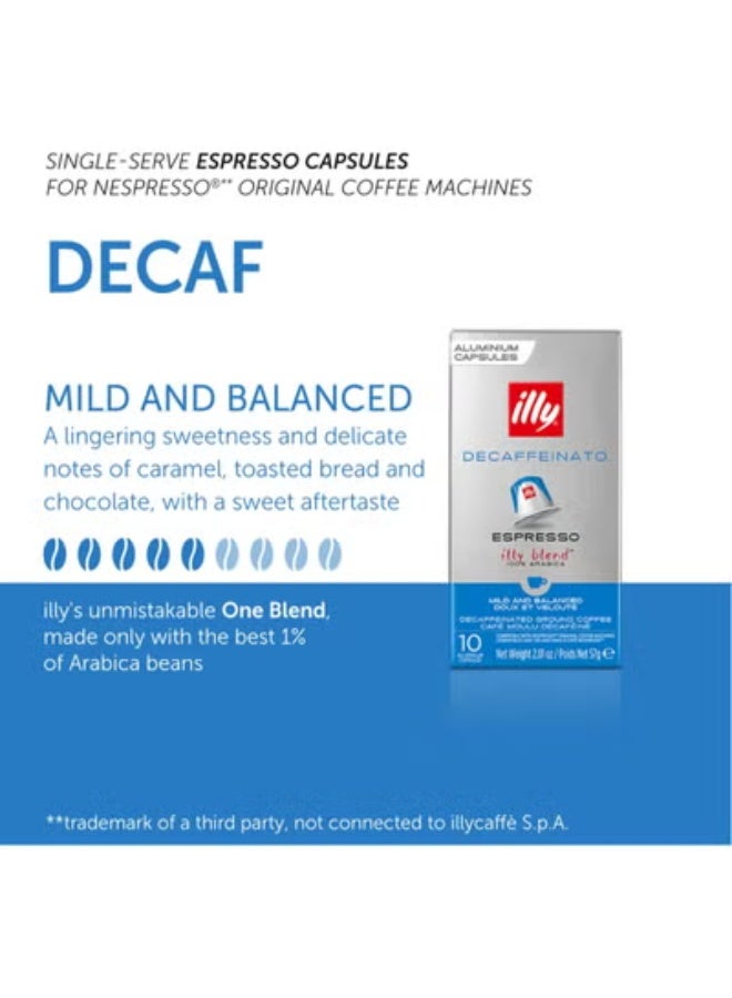 Illy Nespresso DECAFFEINATO , Espresso Coffee , (40 capsules), 228g - Image 4