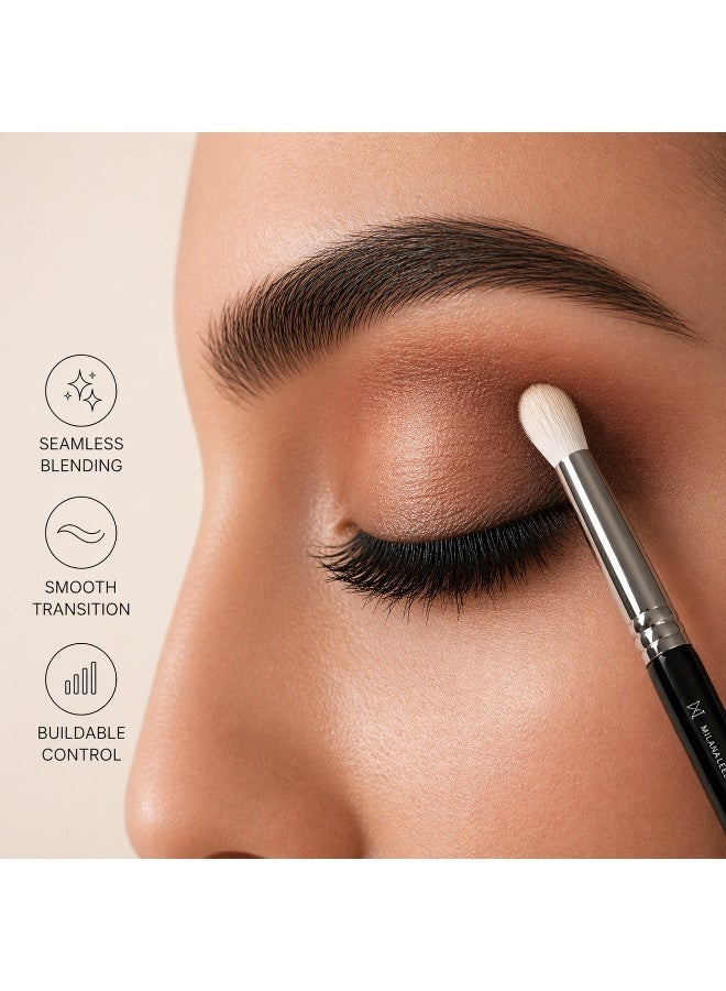 Eyeshadow Blending Brush – Precision Soft Blending Eye Brush for Crease & Seamless Diffusion, Fluffy Small Makeup Brush for Smooth Eyeshadow Blending - Image 4