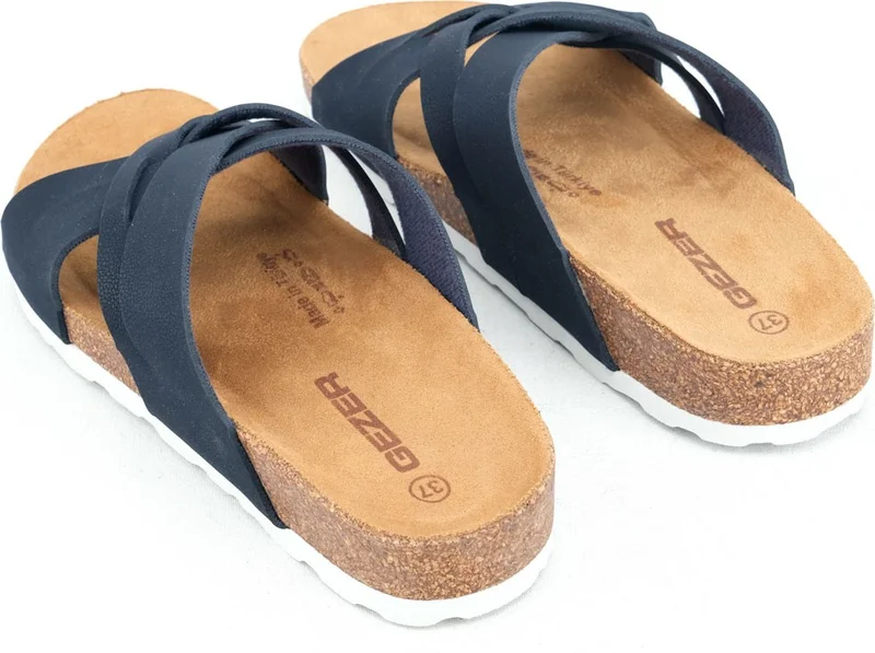 Gezer Summer Women's Cork PVC Comfortable Sole Daily Slippers