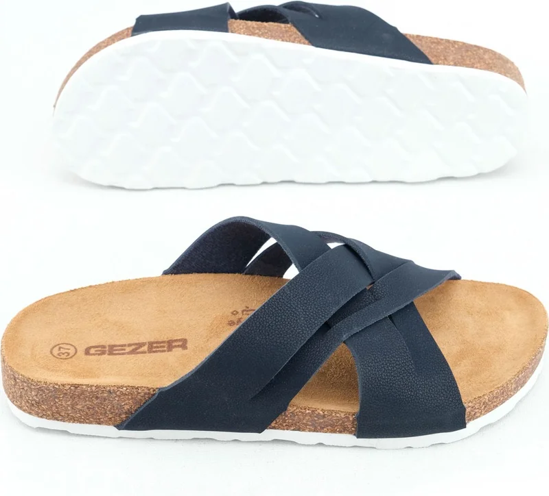 Gezer Summer Women's Cork PVC Comfortable Sole Daily Slippers