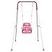 Yozoia Multifunctional Toddler Swing Foldable Baby Swing Outdoor Indoor Use Easily Installable and Storable Swing Sets for Backyard Pink - Image 3