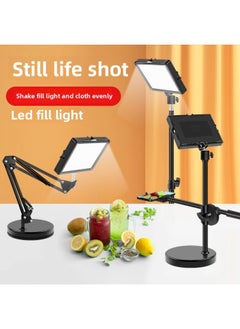 General Light Supplement Studio Live Broadcast Dedicated Small Desktop Lighting Room Photo Layout Soft Light Professional Led Square Lamp-Specifications:Large Square Lamp + Clip Type Portable Model - 【three  - Image 2
