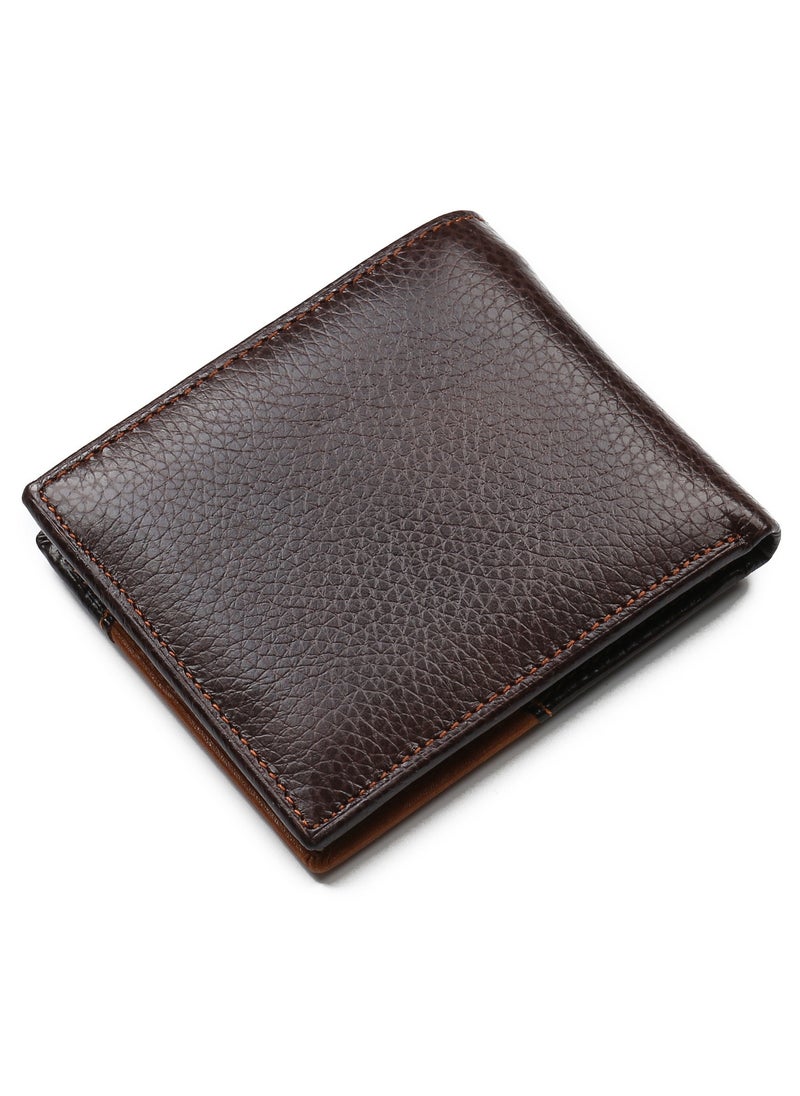 GUBINTO - Men's personalized splicing wallet wallet creative leather wallet - Image 1