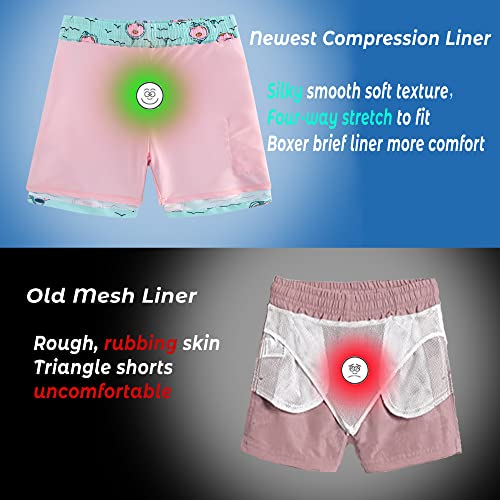 swimsobo Size 5-16T Boys Swim Trunks Compression Liner Swimsuit Bathing Suit Beach Swimming Shorts Shark - Image 5