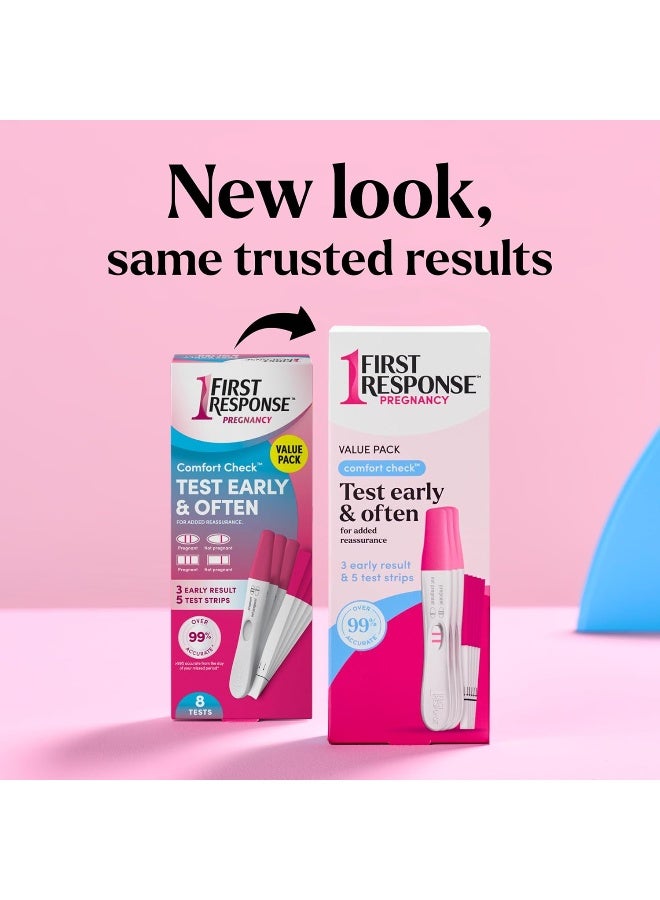 FIRST RESPONSE Comfort Check Pregnancy Test, 8 Count, Pink & White - Image 2