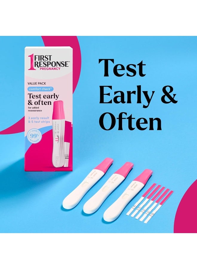FIRST RESPONSE Comfort Check Pregnancy Test, 8 Count, Pink & White - Image 3
