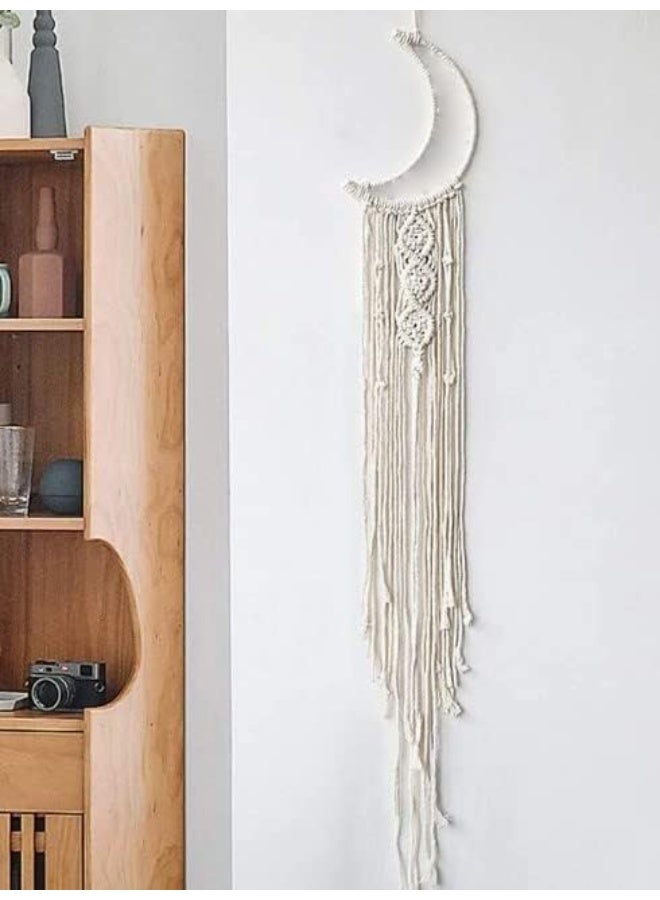 ناما "دلاية مكرمية نجمة وهلال رمضان | زينة حائط بوهو بخيوط قطنية أنيقة - ديكور رمضاني مميز للمنزل والمناسبات" - Image 2