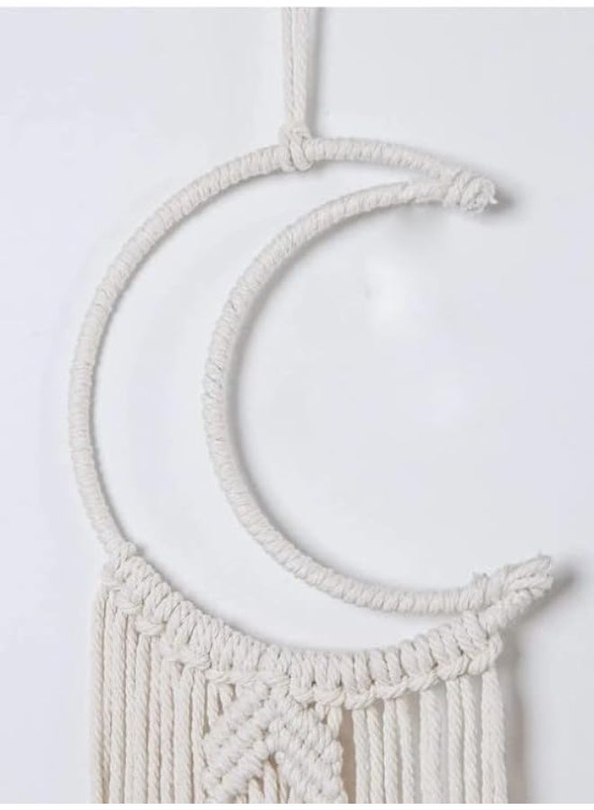 ناما "دلاية مكرمية نجمة وهلال رمضان | زينة حائط بوهو بخيوط قطنية أنيقة - ديكور رمضاني مميز للمنزل والمناسبات" - Image 4