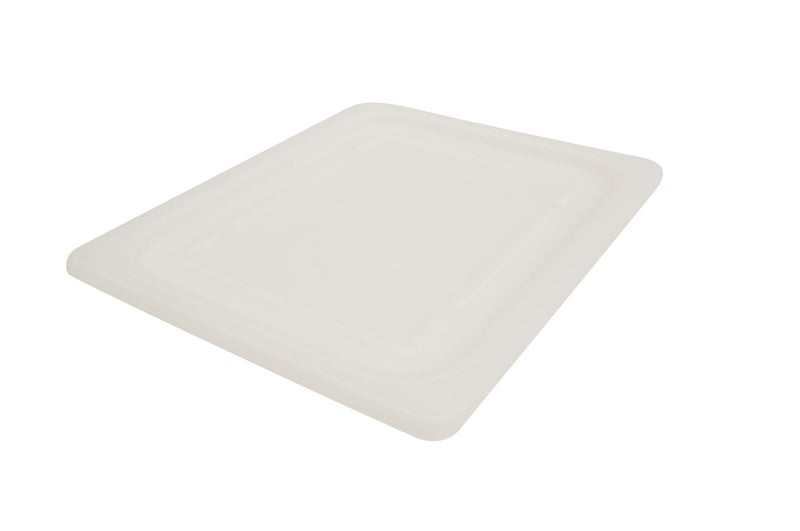 Rubbermaid FG146P00WHT Insert Pan Soft Seal Lid 1/2 Size White, 10.8 Inch x 5.118 Inch x 5.118 Inch - Image 4