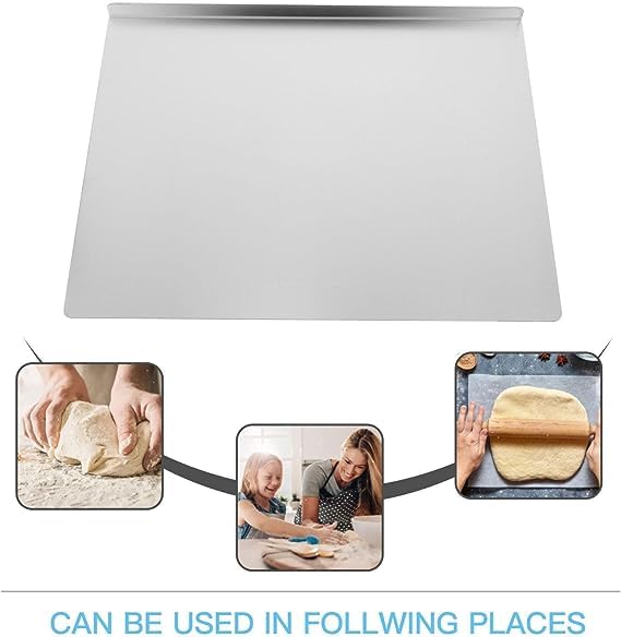 Milad SAIFIX Stainless Steel Chopping Board | Fruits | Vegetables | Collapsible | Cutter | Kneading Board | Kitchen Accessories | Countertop (40 x 40 Cm's) - Image 4