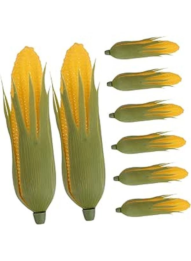 8Pcs Realistic Faux Corn Decor Models for Kitchen Food Photography Easy Cleaning - Image 1