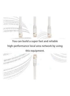 NIBEMINENT CAT 7 RJ45 LAN Ethernet Connector Cable White  - Image 5