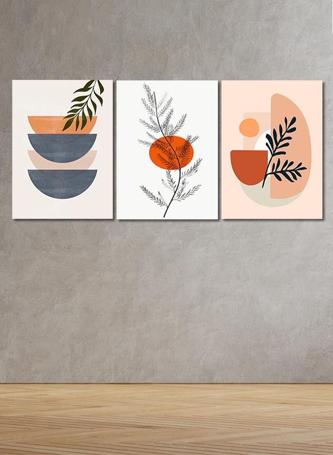 Marktna Decorative Wall Art Painting with a Modern Design, 3 Pieces, Size 120x60cm - Image 1