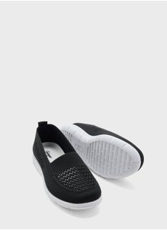 Ginger Textured Detail Slip On Comfort Shoe  - Image 4