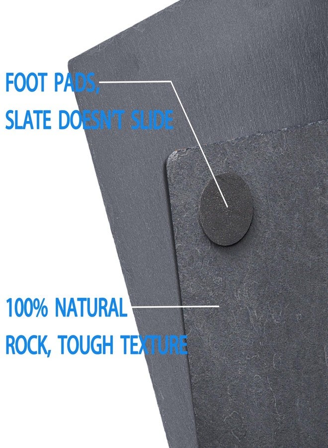 INOSCIND Reptile Basking Platform,Slate for Tortoise,Turtle Feeding Slate,Habitat Decor Accessories Basking Rocks for Bearded Dragons Chameleon Snake Frog Lizard Gecko bowl - Image 4