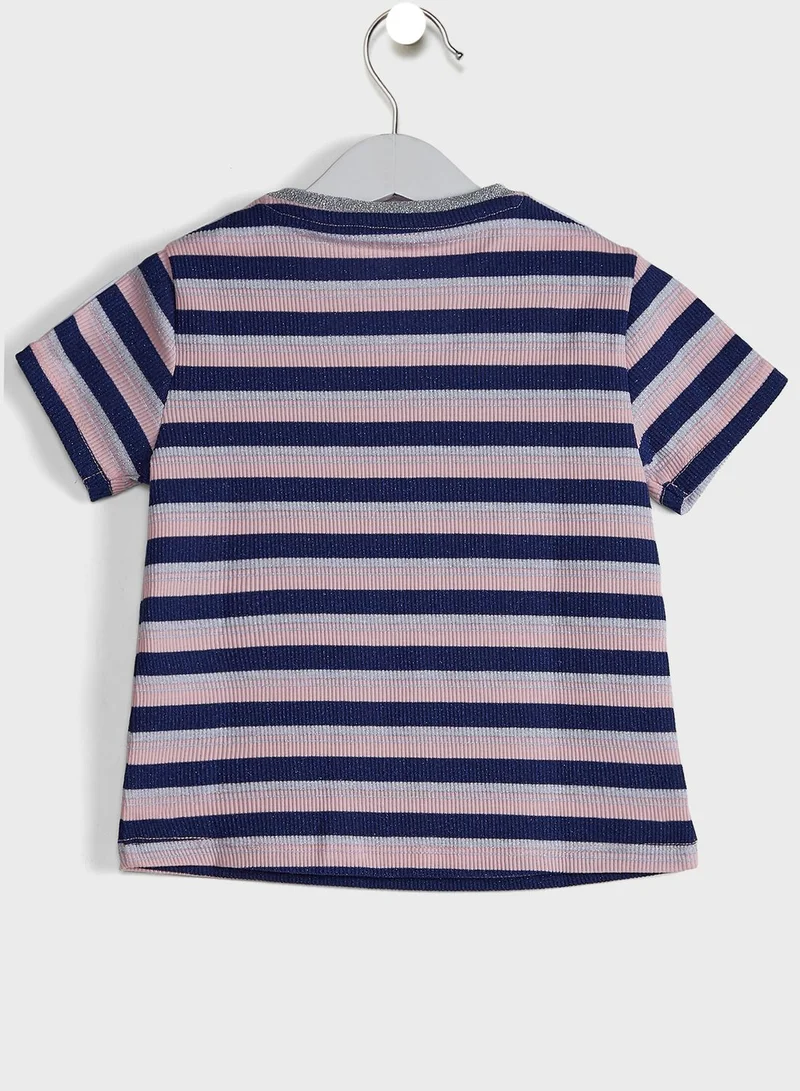 GUESS Kids Color Striped T-Shirt