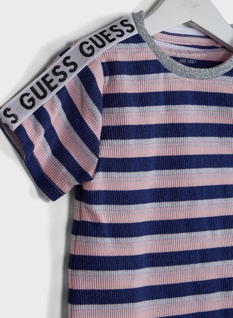 GUESS Kids Color Striped T-Shirt