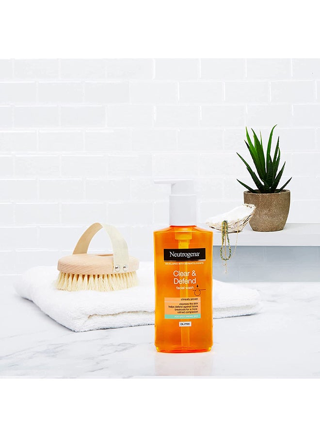 Neutrogena Clear And Defend Facial Wash Orange 200ml - Image 3