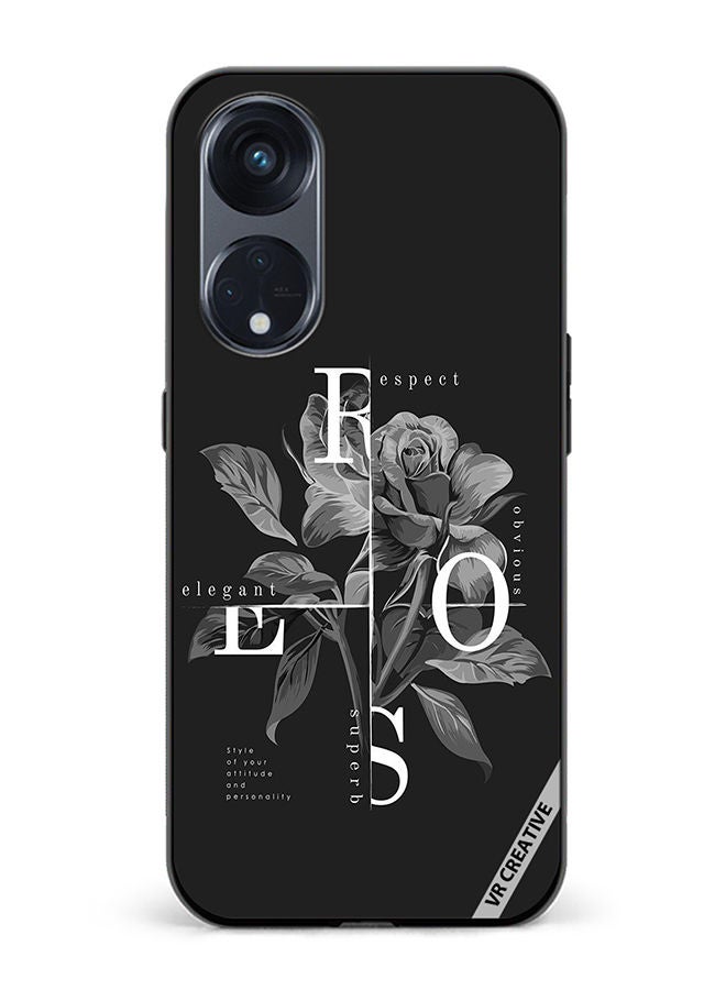 VR CREATIVE Protective Case Cover For Oppo Reno8 T 5G Flower Design Multicolour - Image 1