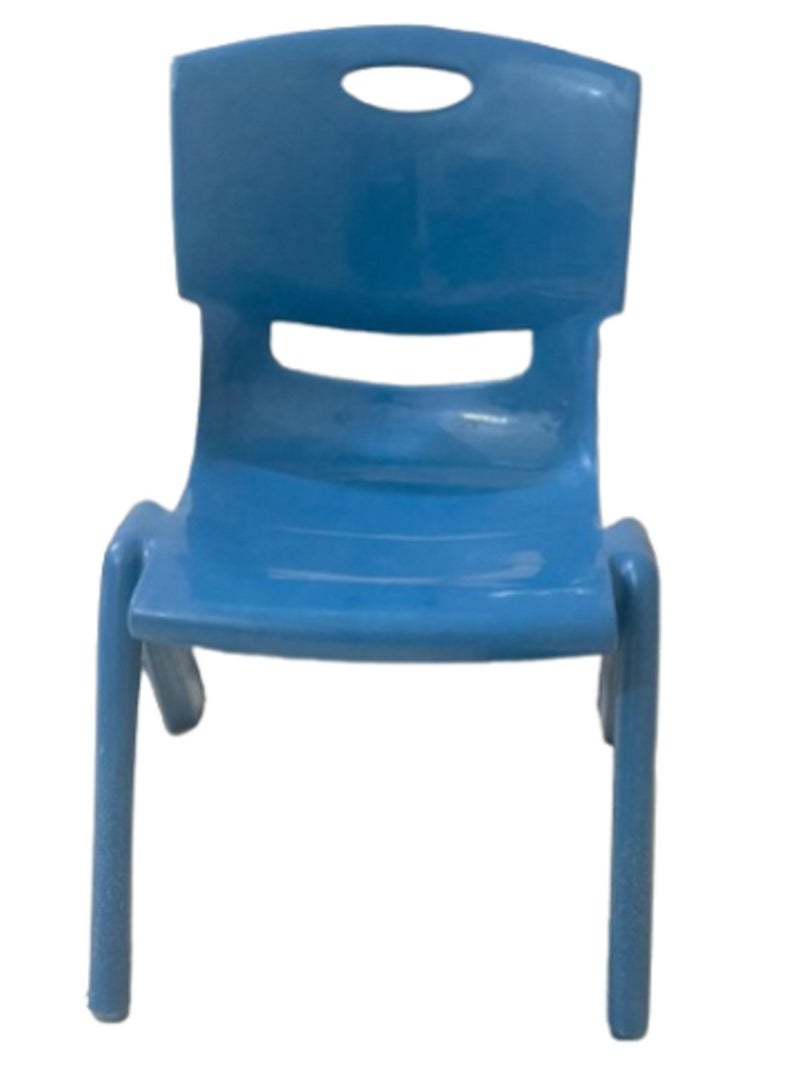 1 Pcs Baby Plastic Chair For Kids Blue - Image 3