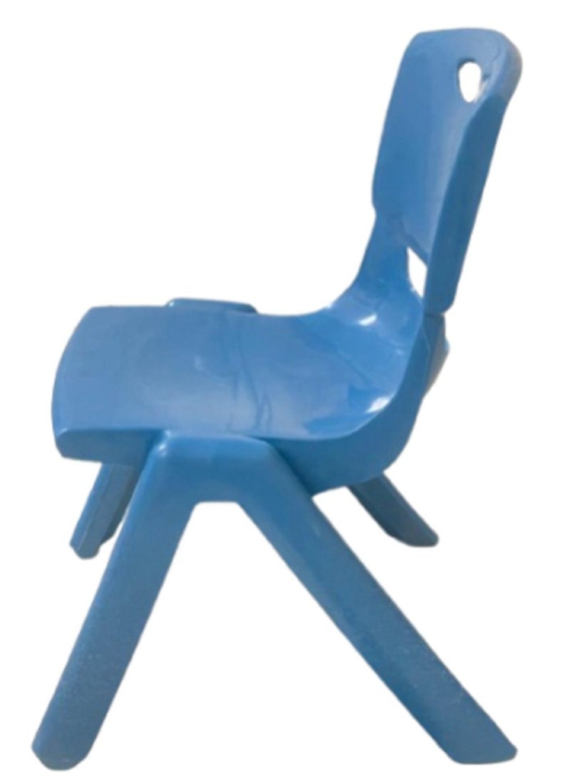 1 Pcs Baby Plastic Chair For Kids Blue - Image 2