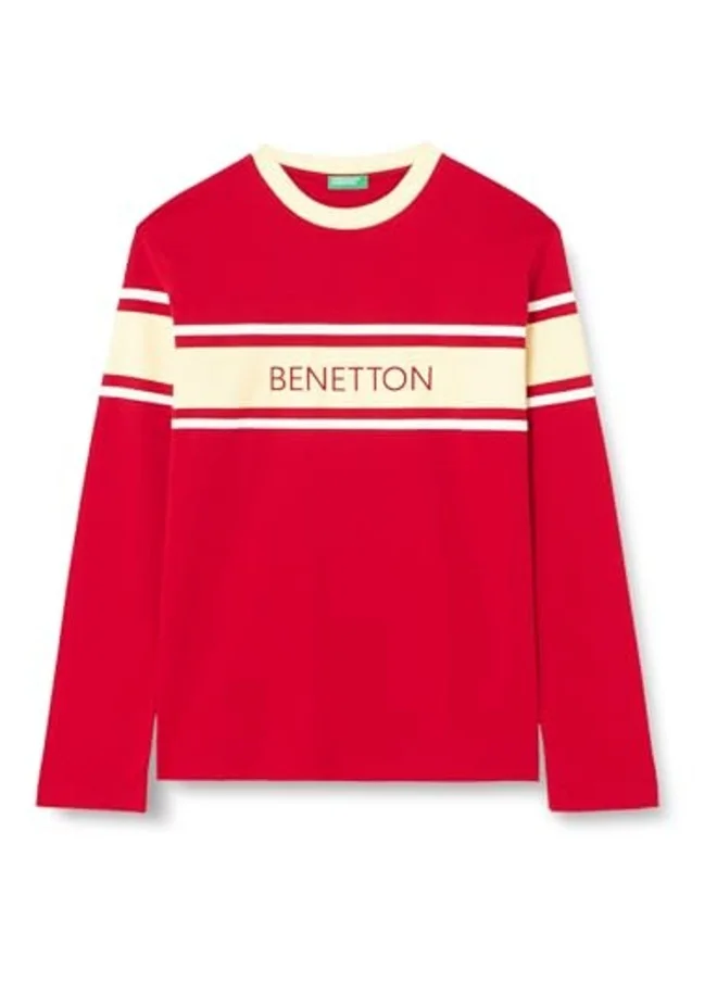 يونايتد كولورز أوف بينتيون Oversized Fit Crew Neck T-Shirt