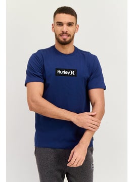 Hurley Men Sportswear Fit Short Sleeve Outdoor T Shirt, Navy  - Image 1