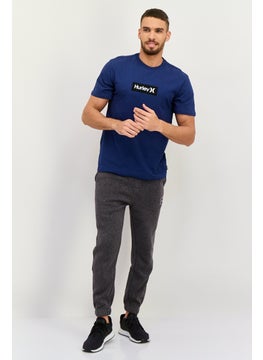 Hurley Men Sportswear Fit Short Sleeve Outdoor T Shirt, Navy  - Image 4