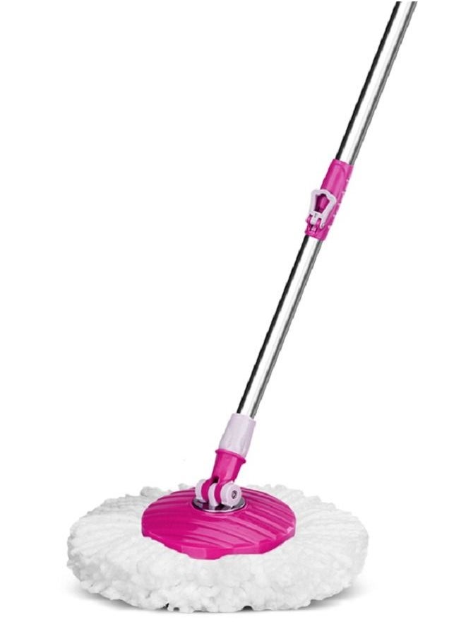 Hi homey - 360 Degree Rotating Mop Stick With Bucket-Pink - Image 1