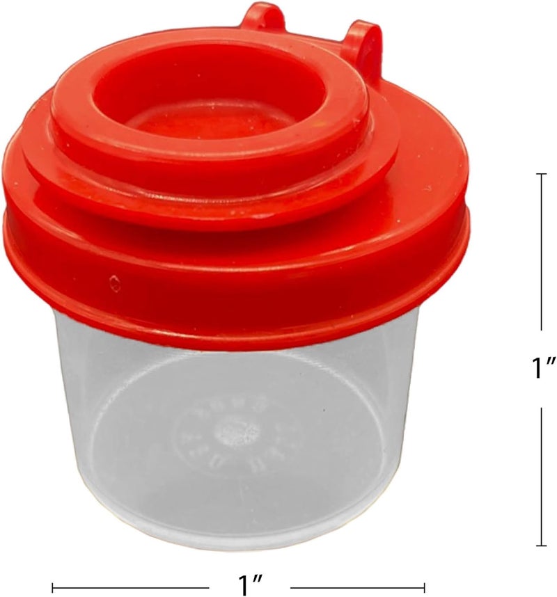 BRAZZA Salt and Pepper Shakers Moisture Proof Set Perfect to go Camping Picnic Outdoors Kitchen Lunch Boxes Travel Spice Set Clear with Black Lids Plastic Airtight Spice Jar Dispenser (5 mini) - Image 4
