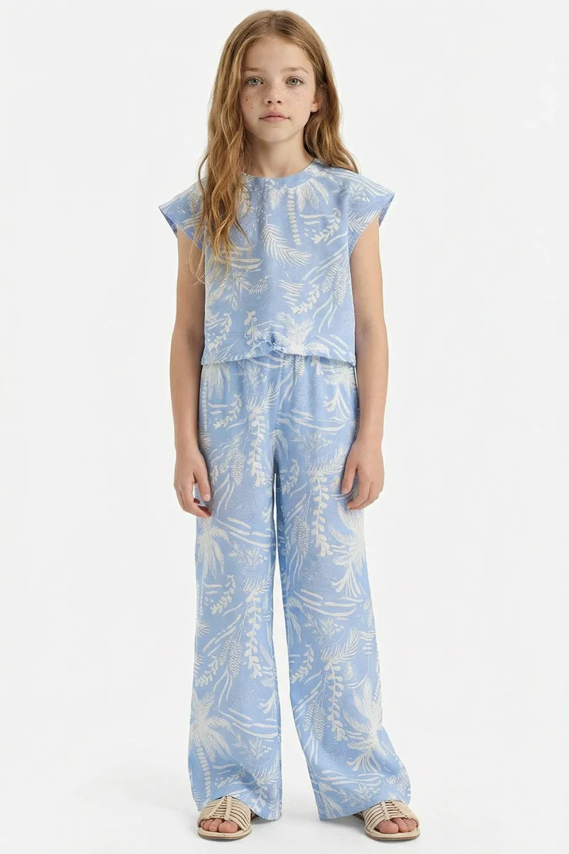 ديفاكتو Girl Palazzo Wide Leg Trousers