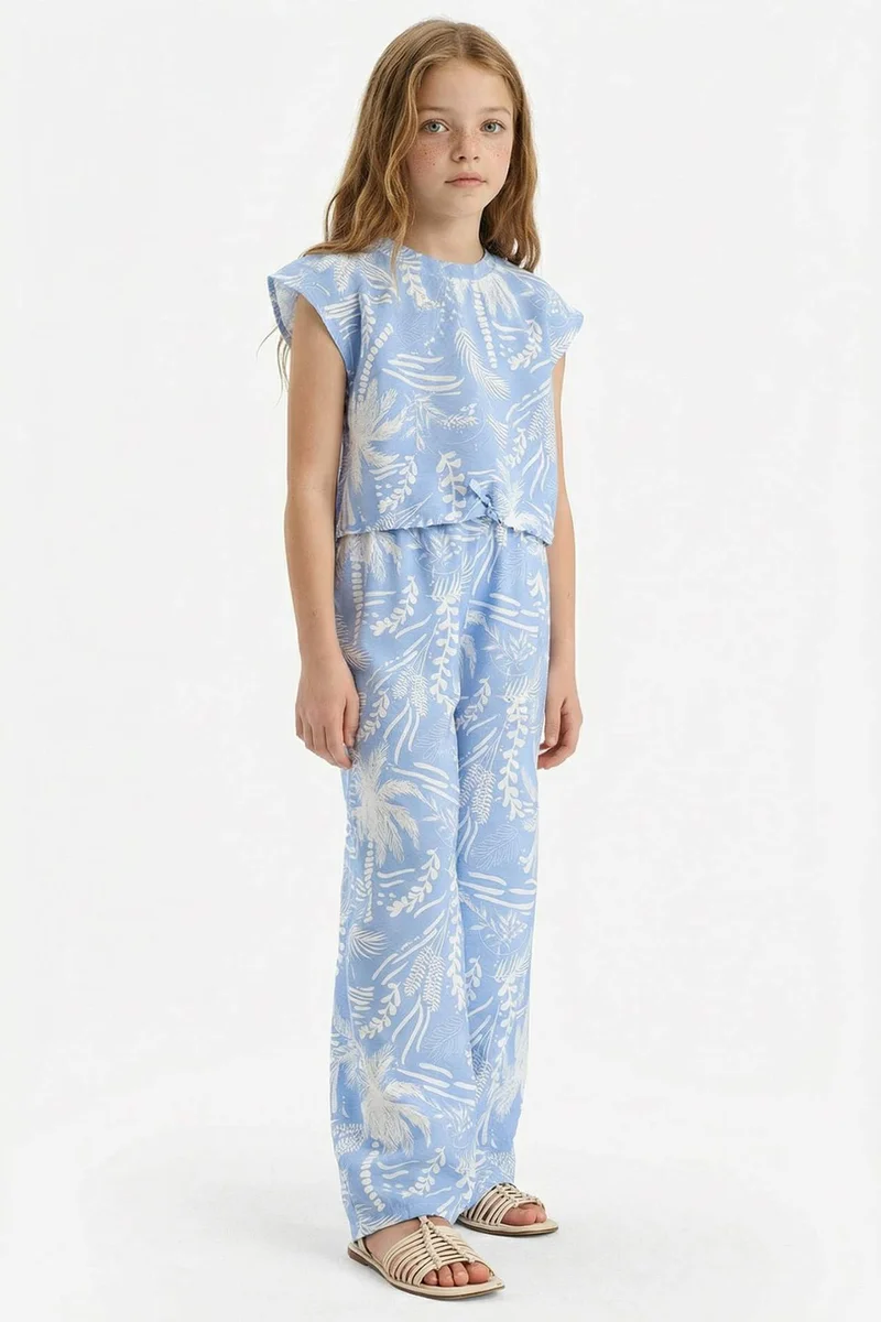 ديفاكتو Girl Palazzo Wide Leg Trousers
