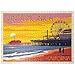 MyPuzzle.com MyPuzzle Santa Monica Pier Sunset Vintage Poster Premium 500 Piece Jigsaw Puzzle for Adults - Image 2