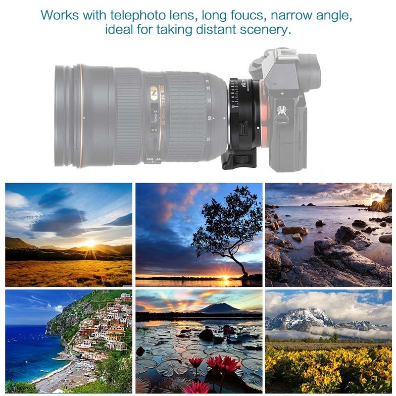 VILTROX NF-NEX Mount Adapter Ring for Nikon F Series Lens to Sony E Mount Camera - Image 3