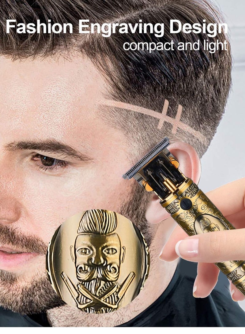 يتم استخدام مقصات الشعر الذهبية المحترفة وبدلات تصليع الصلع في مقص الشفرة عالي الجودة ، للعناية الشخصية - Image 5