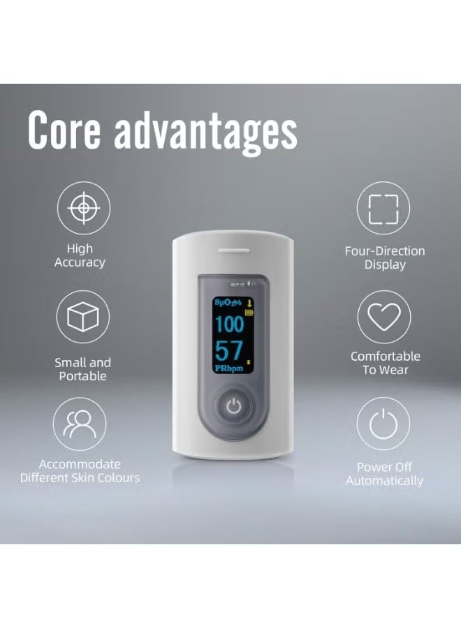 جهاز قياس الأكسجين والنبض – مع شاشة LED لعرض معدل الأكسجين والنبض - Image 2