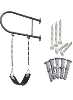 Funz Iron Wall Swing With Swing Seat And Chains For Outdoor Activities  - Image 1