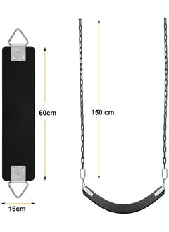 Funz Iron Wall Swing With Swing Seat And Chains For Outdoor Activities  - Image 2