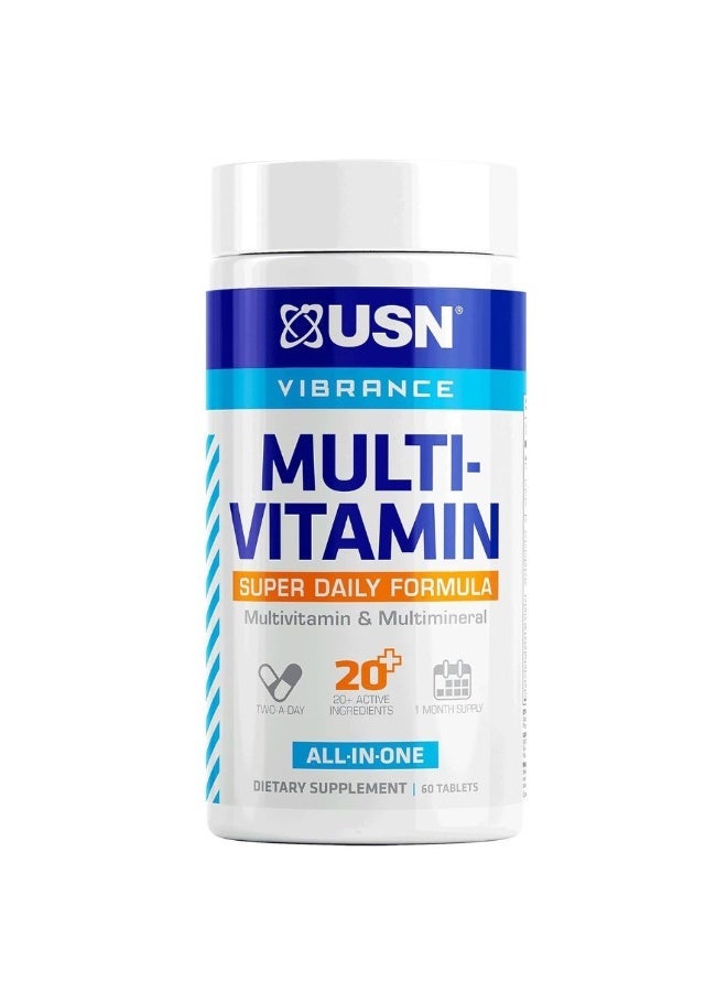 USN Super Daily Multivitamin 60 Capsules – Essential Vitamins & Minerals with Antioxidant Support for Daily Health & Immunity - Image 1