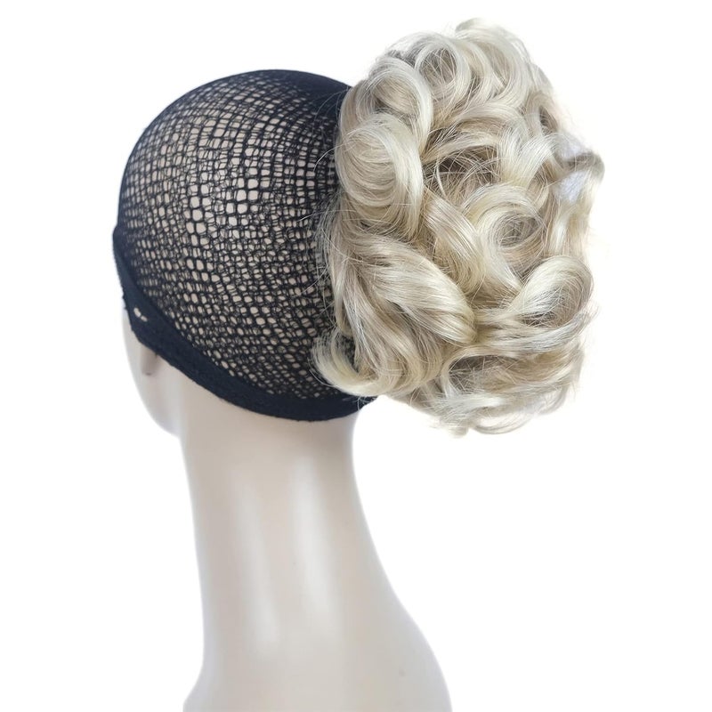 Aimole 6 Short Curly Synthetic Ponytail Clip in Claw Extensions 80g with a jawclaw clip15BT613