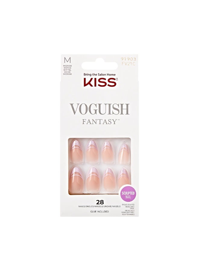 Kiss Voguish Fantasy Nails - Medium Length FV21C - Image 1
