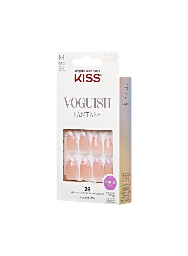 Kiss Voguish Fantasy Nails - Medium Length FV21C - Image 3