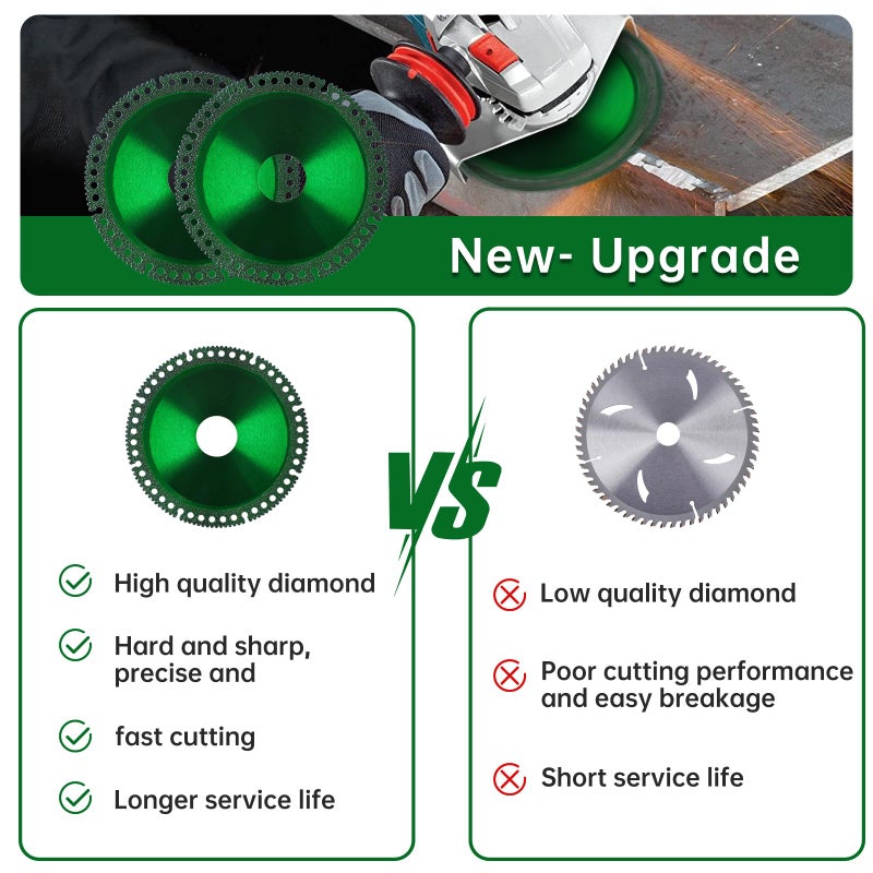 ALEXPRE 6 Packs 4 Inch Indestructible disc for Grinder, Composite Multifunctional Indestructible Cutting Disc 2.2, Cut Everything in Seconds, for Smooth Cutting, Chamfering, Grinding of All Materials - Image 5